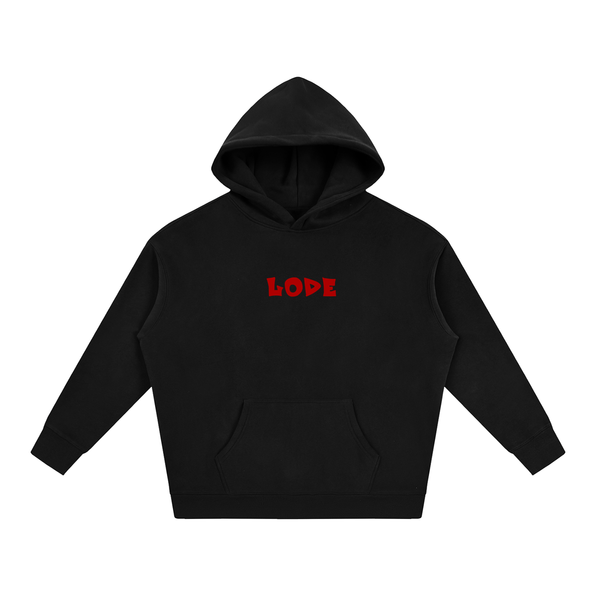 Black Oversized Fleece Hoodie No. 02 | Premium 350 GSM Streetwear