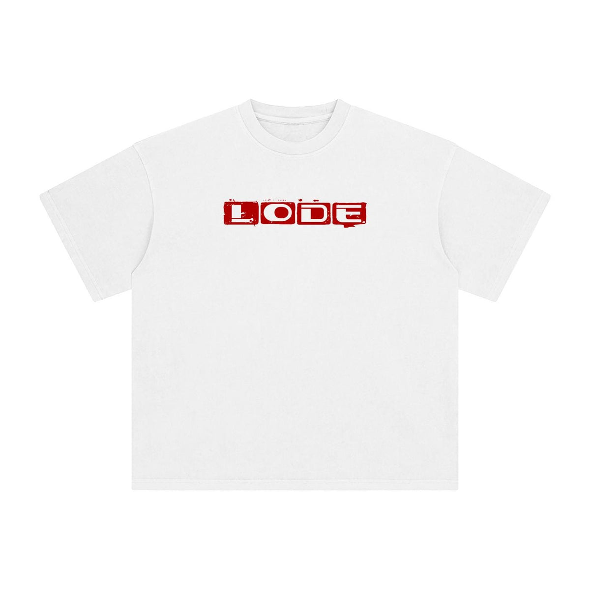 Enzyme Washed Oversized Tee — White