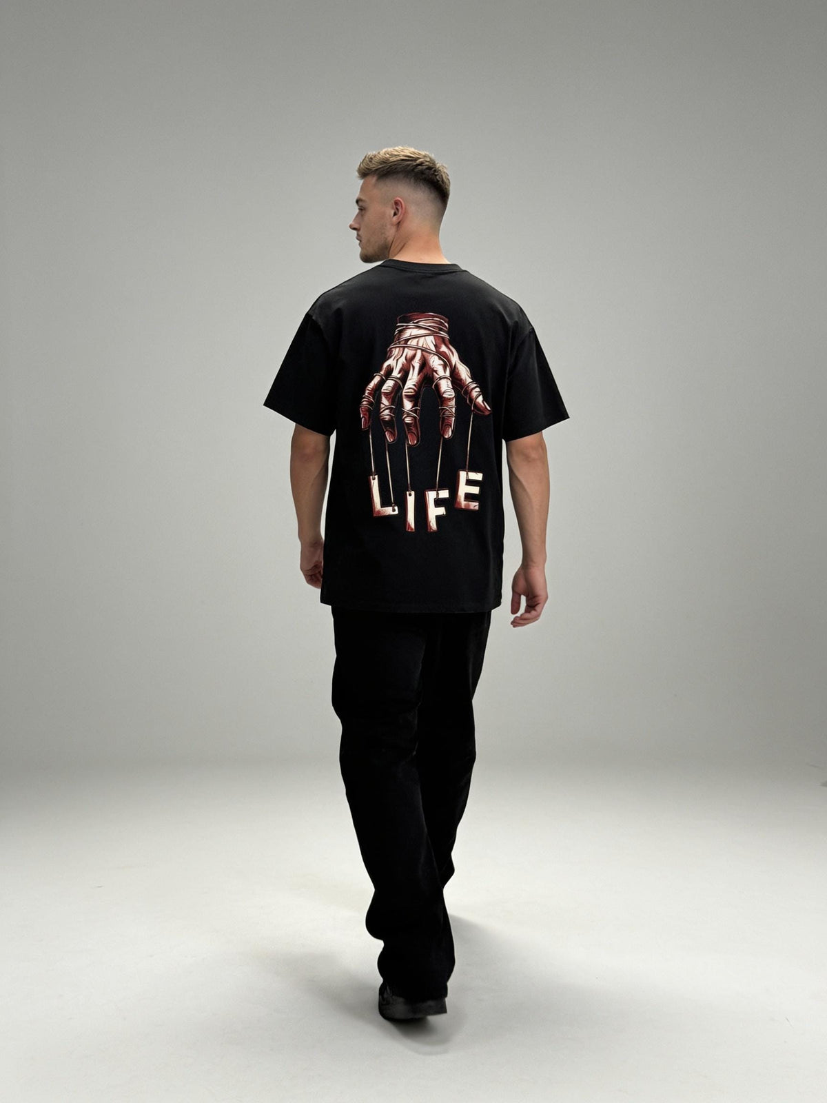 LODE LIFE Back Print Tee — Black