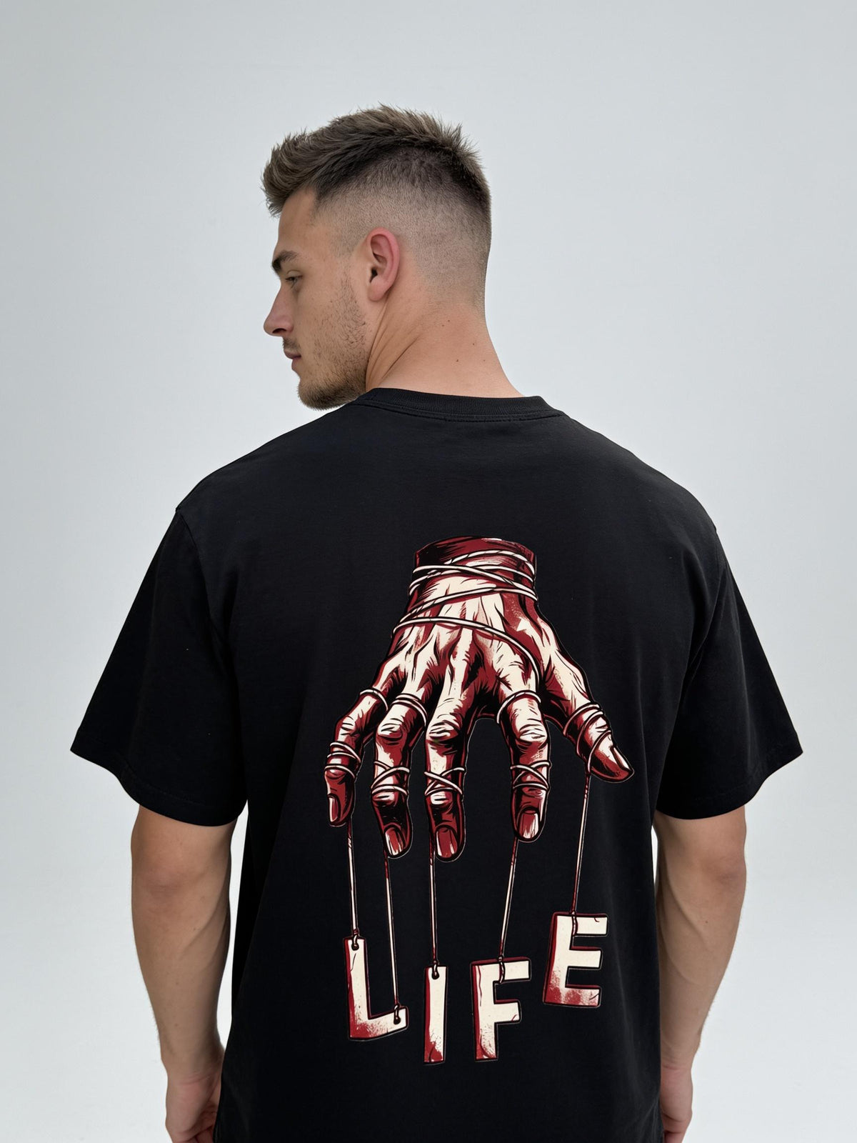 LODE LIFE Back Print Tee — Black