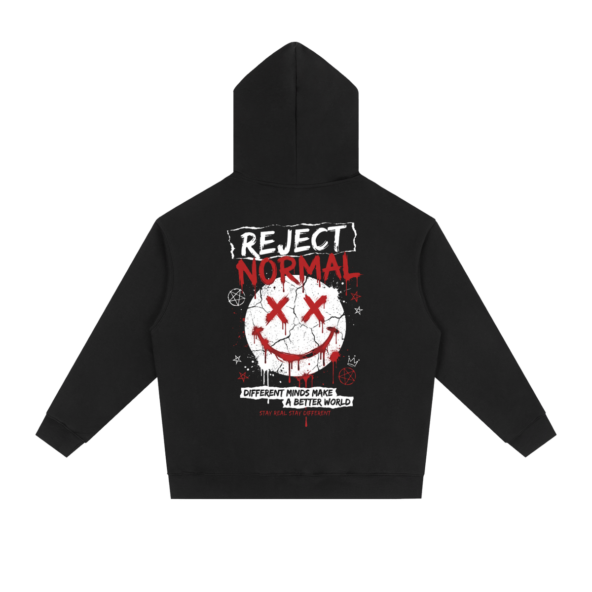 Black Heavyweight Drop-Shoulder Hoodie No. 01 | Premium 380 GSM Streetwear