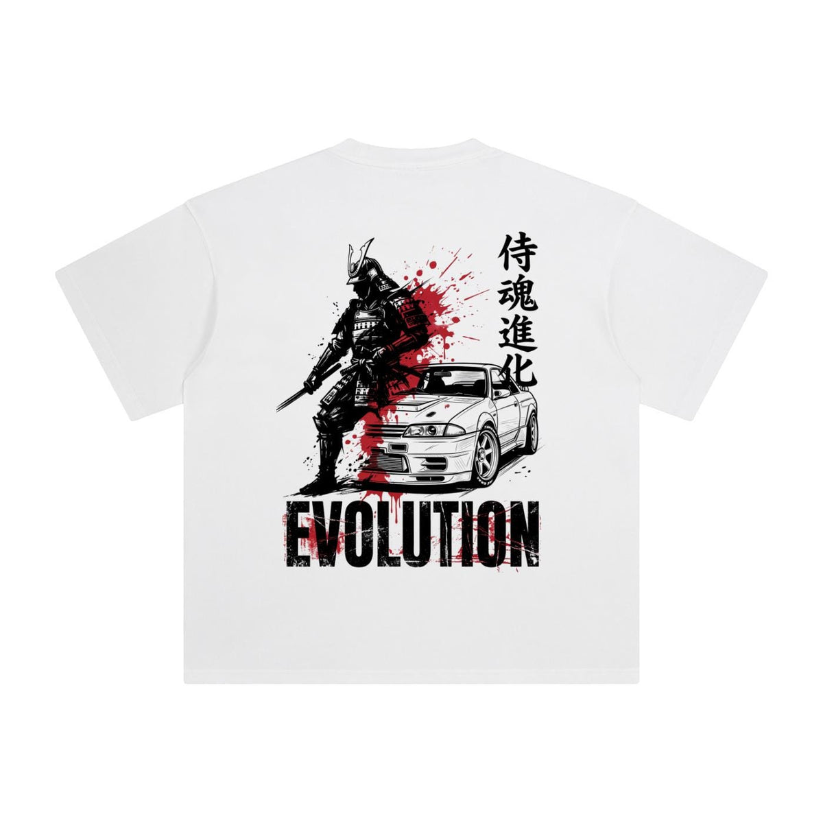 Enzyme Washed Oversized Tee — White