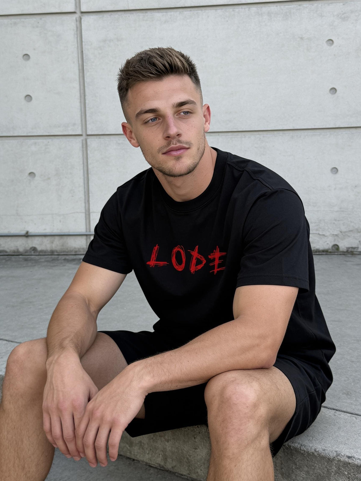 LODE LIFE Back Print Tee — Black