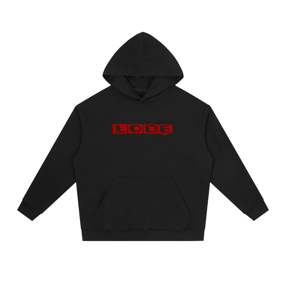 Black Heavyweight Drop-Shoulder Hoodie No. 02 | Premium 380 GSM Streetwear