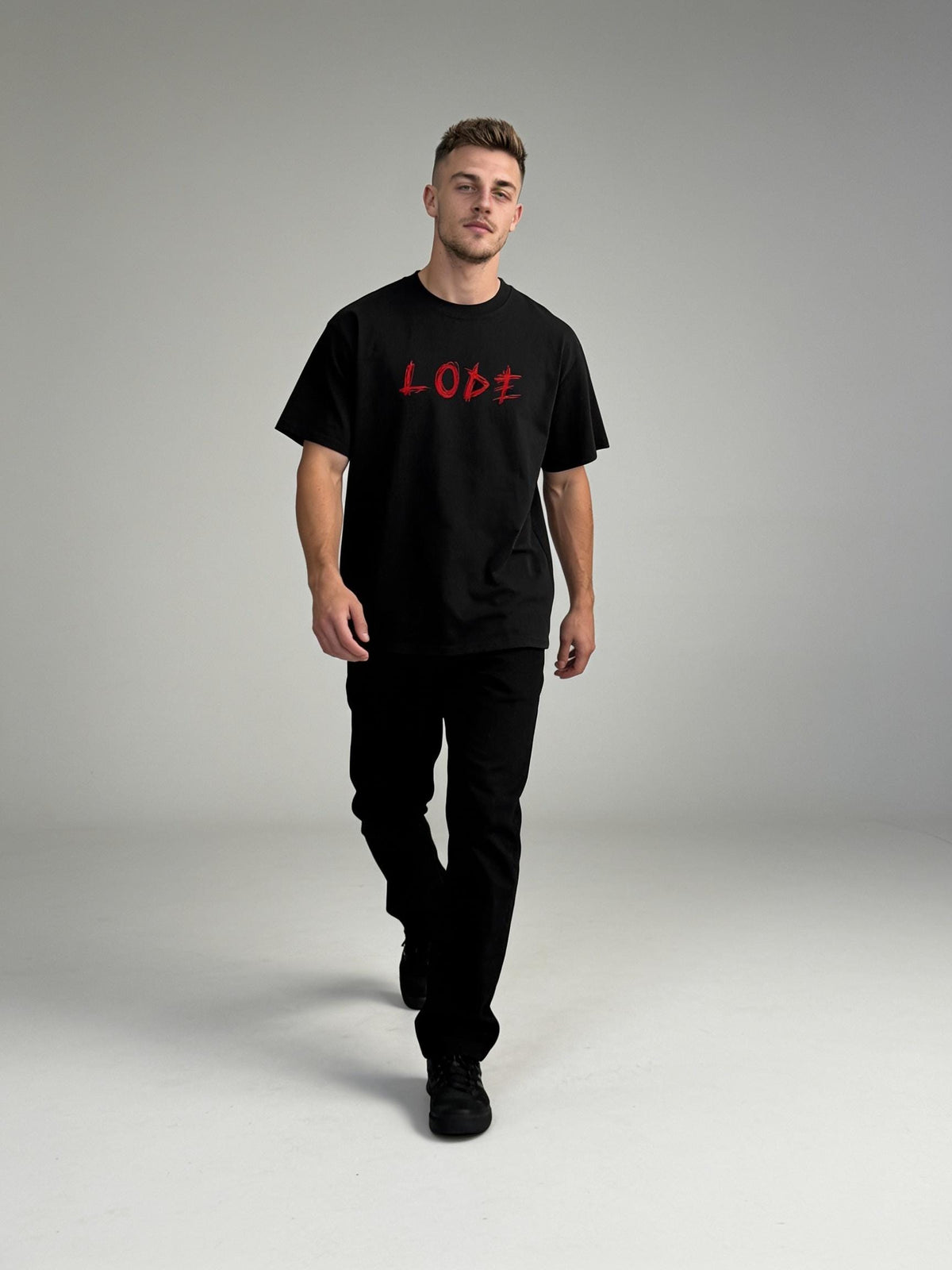 LODE LIFE Back Print Tee — Black